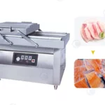 double chamber meat vacuum packaging machine